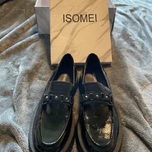 Black Patent Leather Loafers